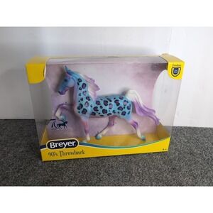 Breyer‎ 90s Throwback Freedom Series 2021 Retro 1:12 Horse Blue Spotted Purple